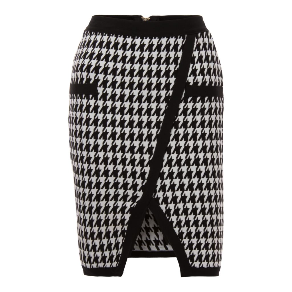 Houndstooth Pencil Skirt Fashion Fab Boutique