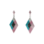 Multi Color Triangle Earrings
